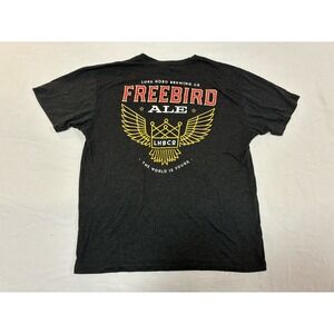 Lord Hobo Brewing Co Freebird Ale Graphic T-Shirt Men's Large Charcoal Gray